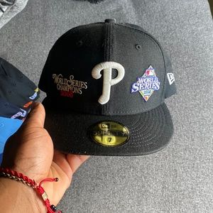 Black mlb Philadelphia Phillies fitted hat
